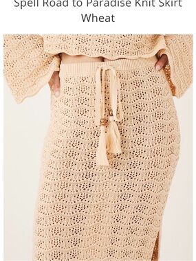 Brand NEW W TAGS Spell crochet knit skirt